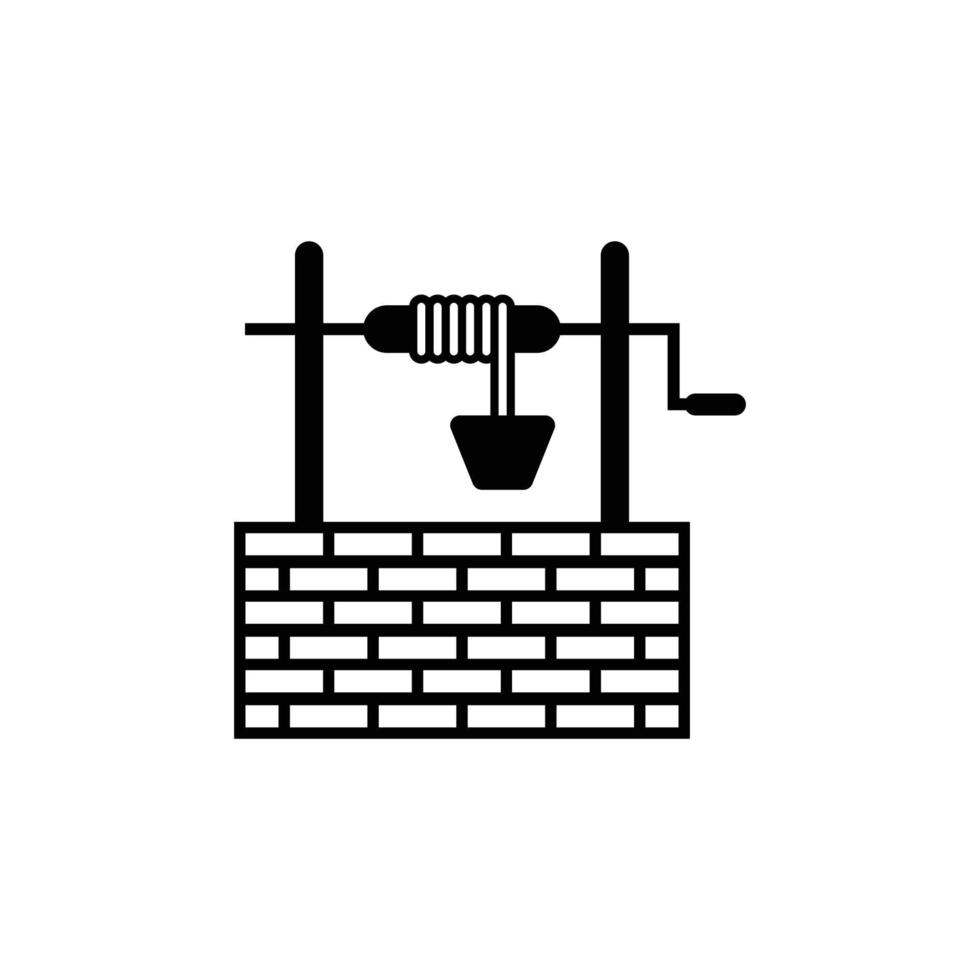 well logo icon design vector