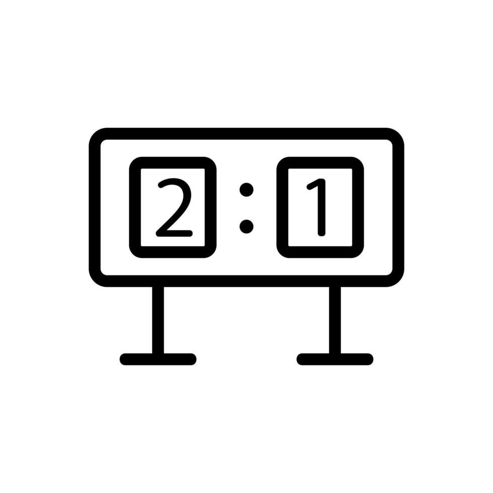 scoreboard icon vector outline illustration