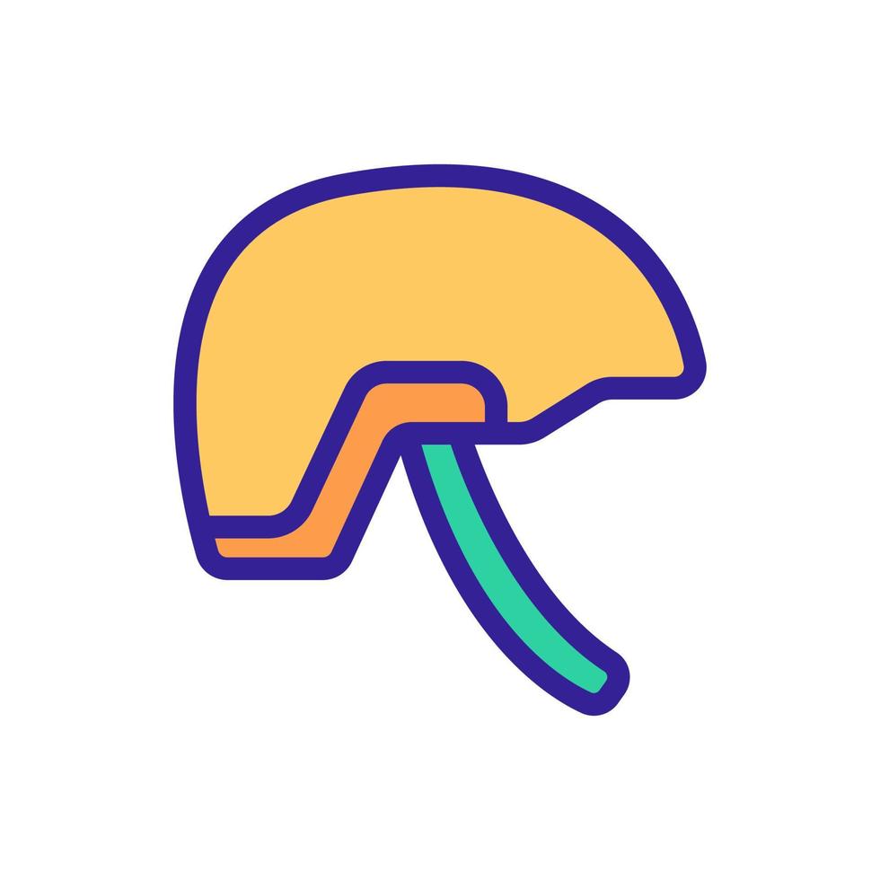 scooterist helmet icon vector outline illustration