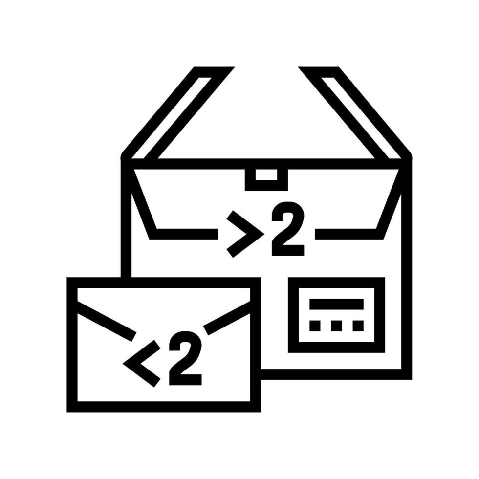 size weight restrictions line icon vector illustration