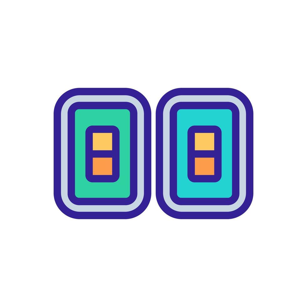 the score of the game icon vector outline illustration