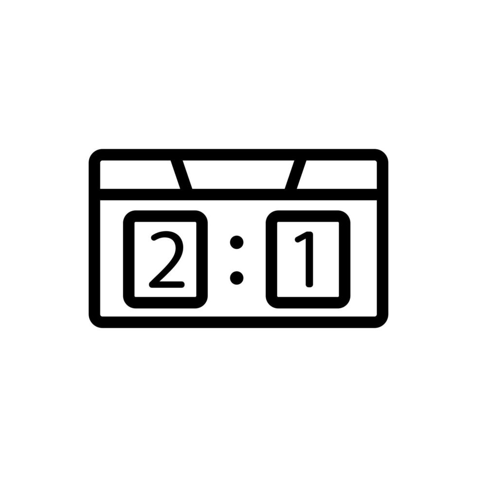 the game score table icon vector outline illustration