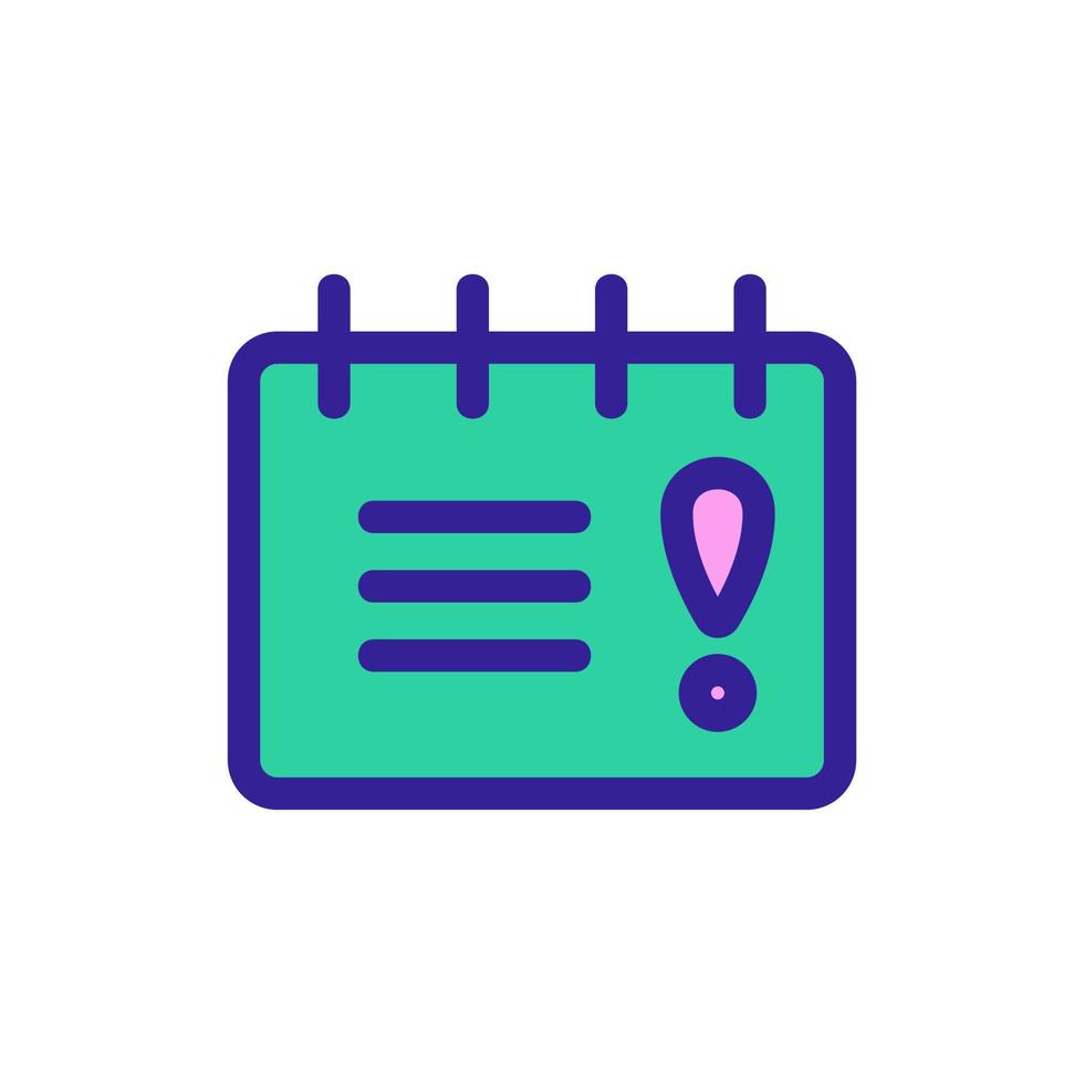 Calendar is an important vector icon. Isolated contour symbol illustration