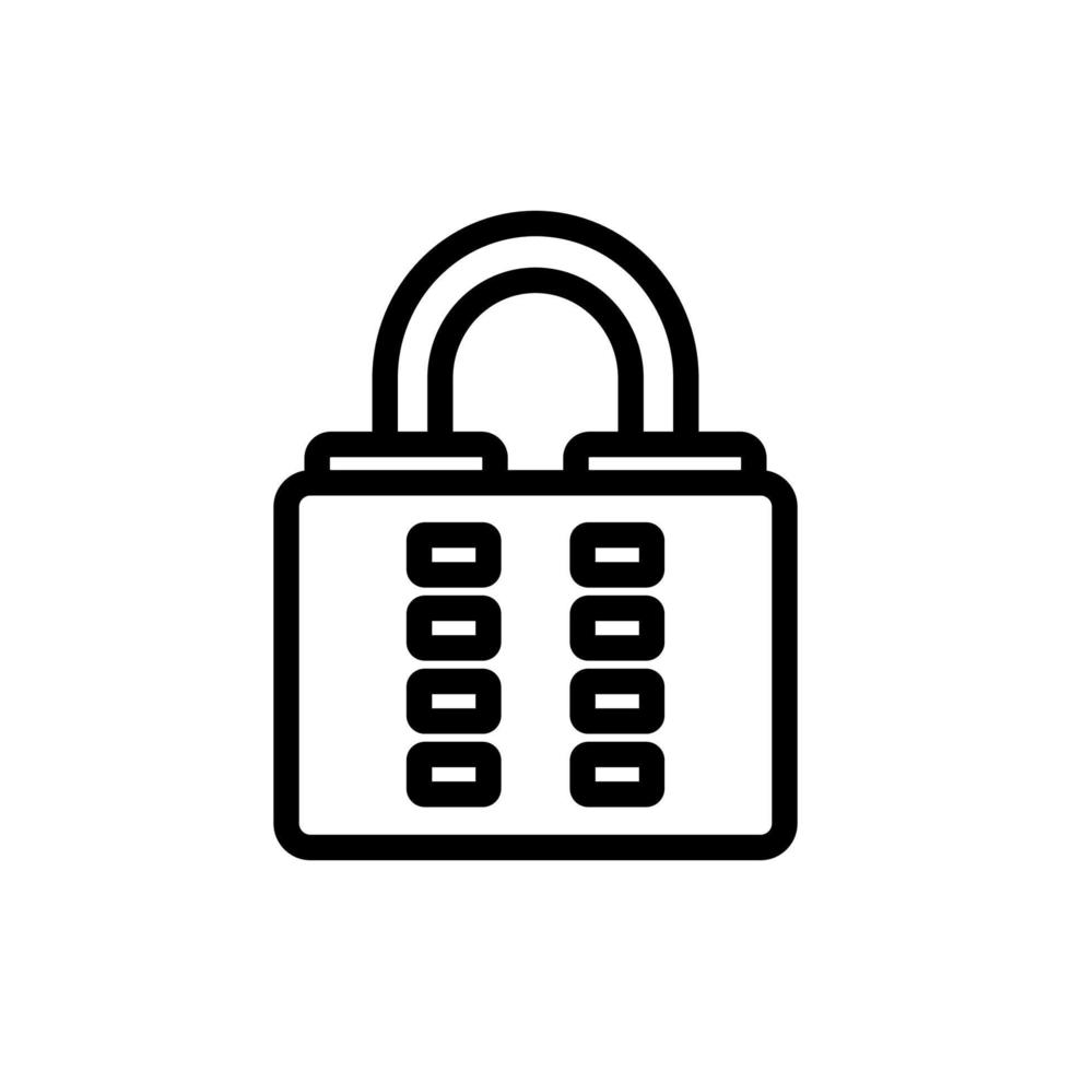 the combination of the cipher icon vector outline illustration