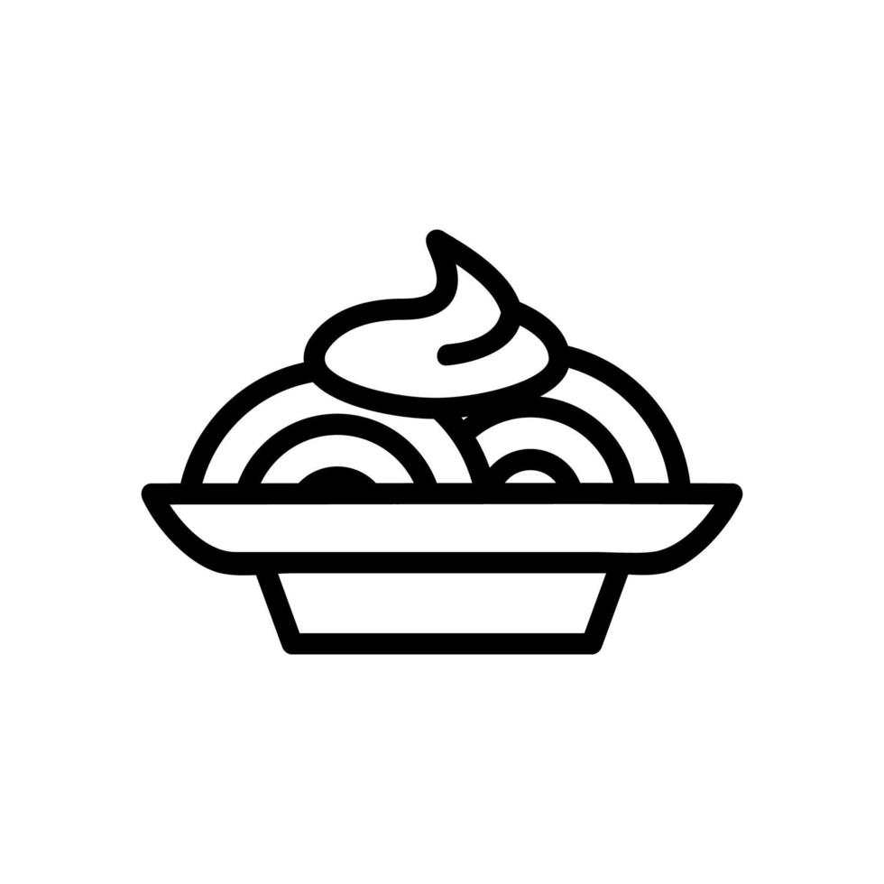 mayonnaise icon vector. Isolated contour symbol illustration vector