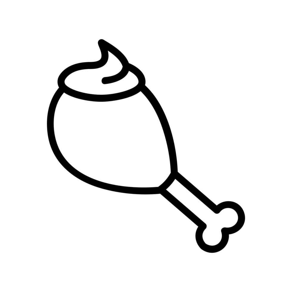 mayonnaise icon vector. Isolated contour symbol illustration vector