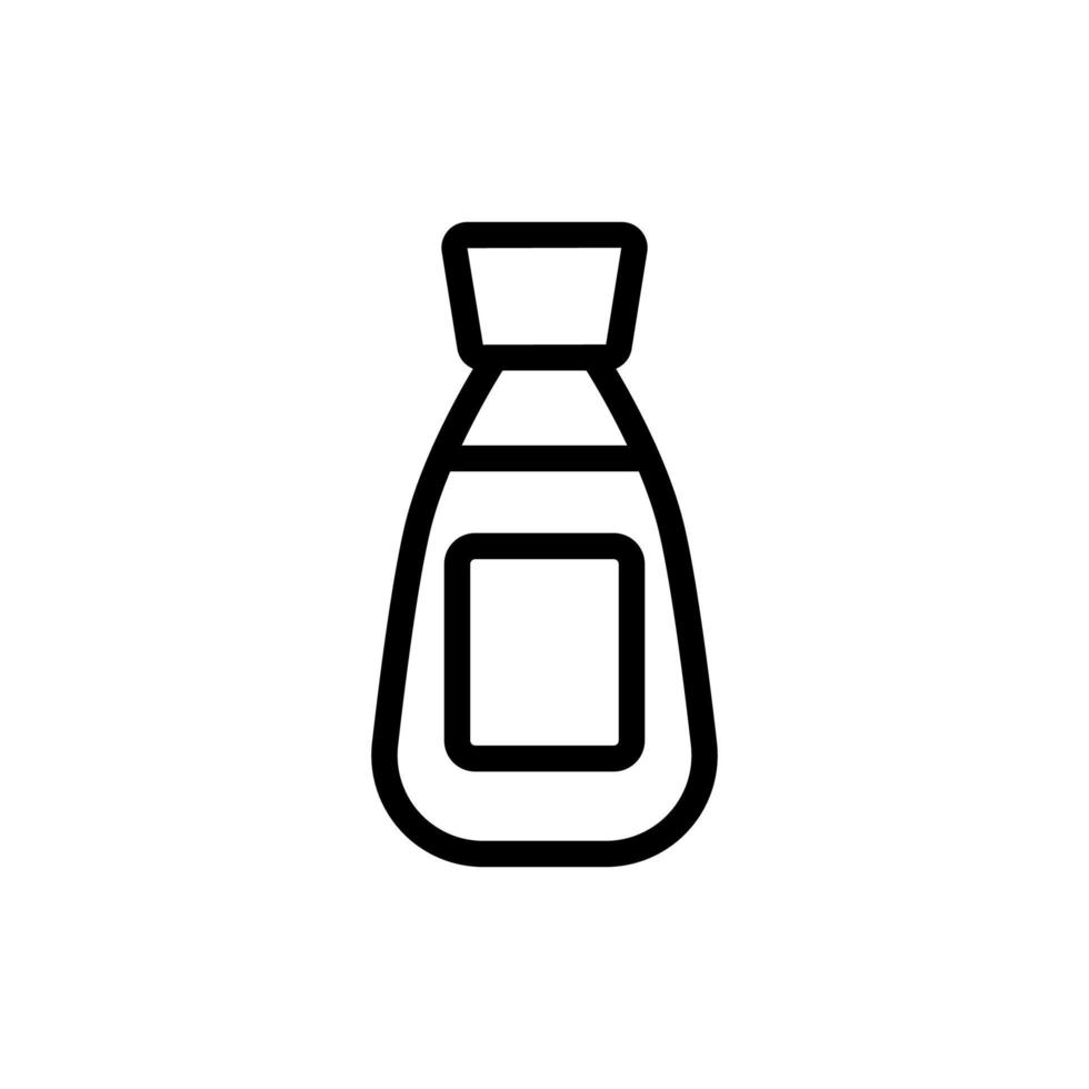 Sauce icon vector. Isolated contour symbol illustration vector