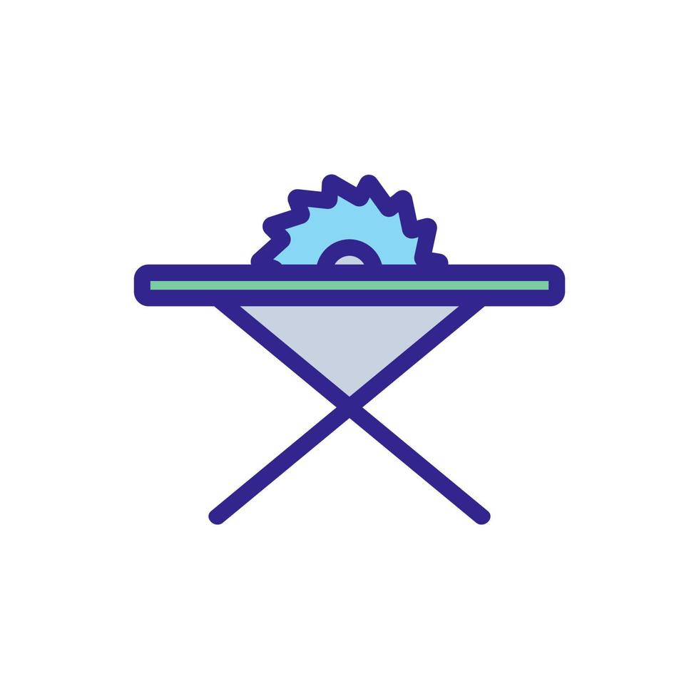 circular saw icon vector outline illustration