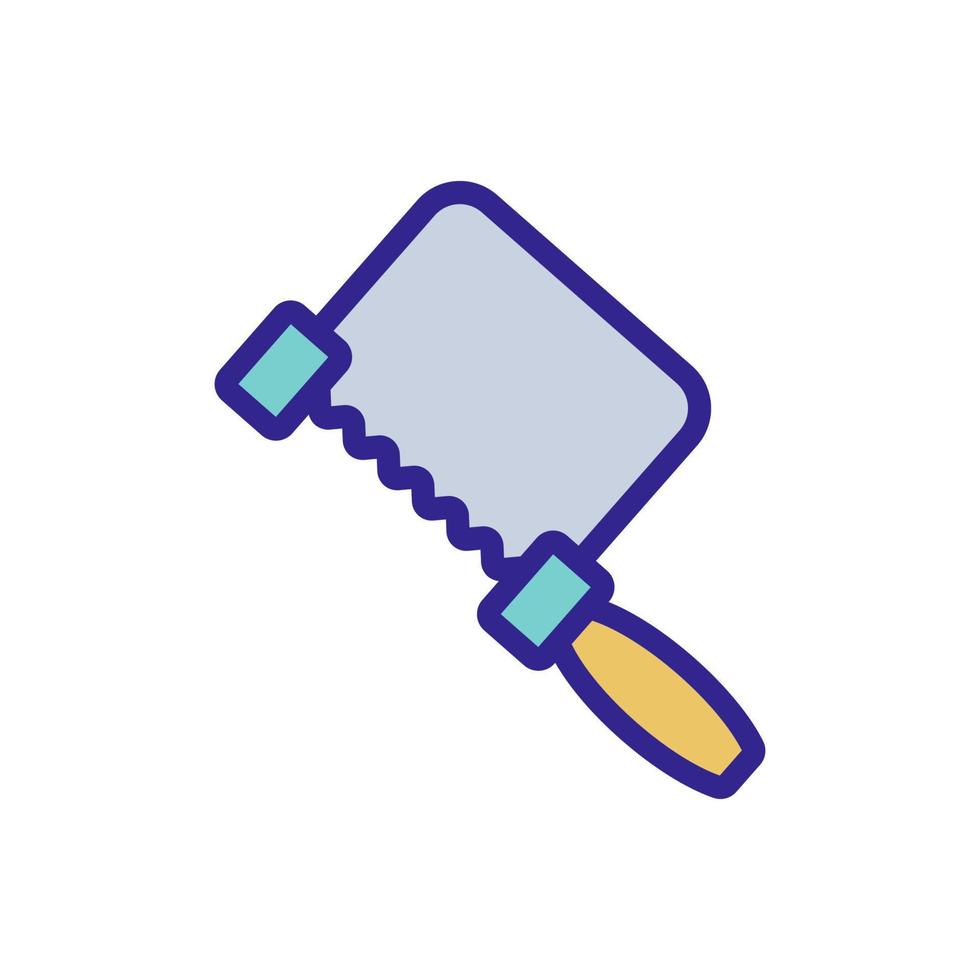 hand saw icon vector outline illustration