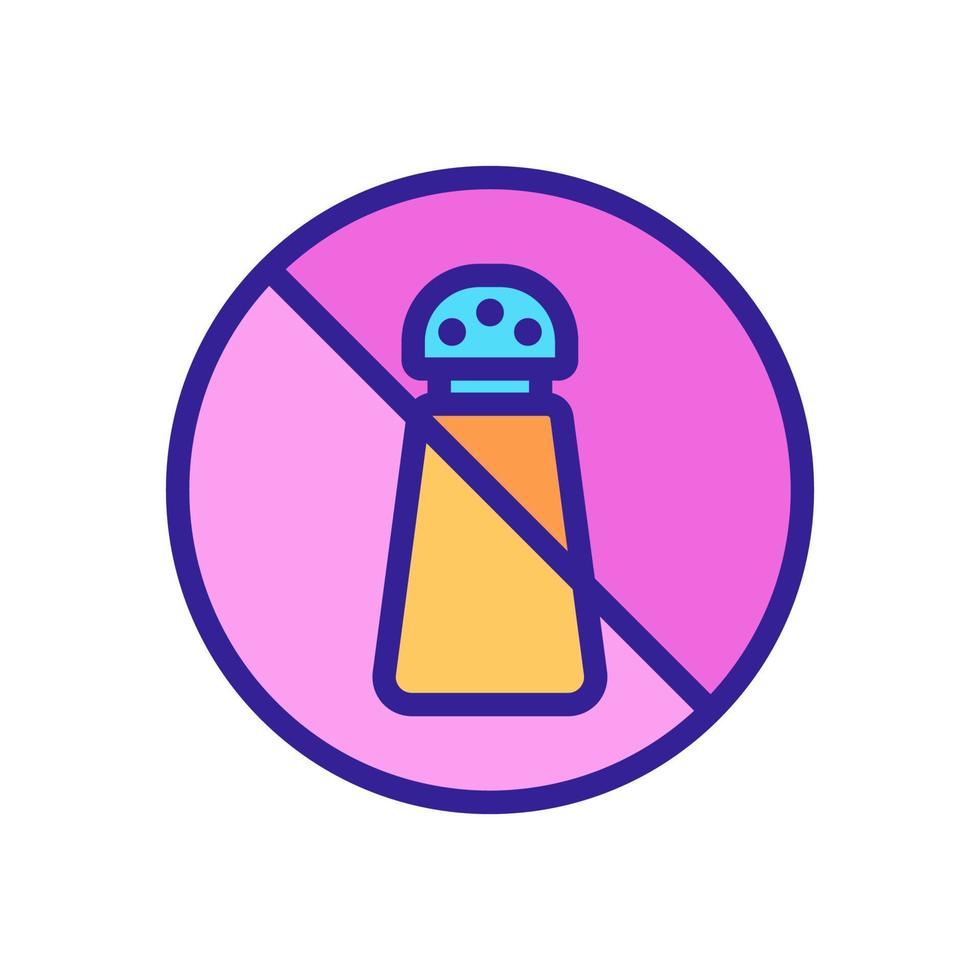salt ban icon vector outline illustration