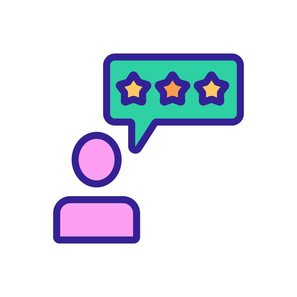 rating, human icon vector. Isolated contour symbol illustration vector