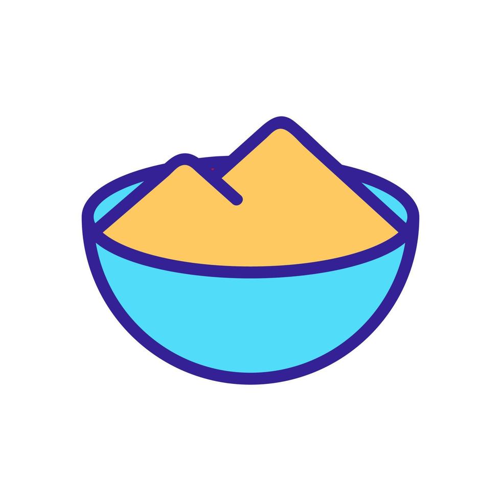 bowl of salt icon vector outline illustration