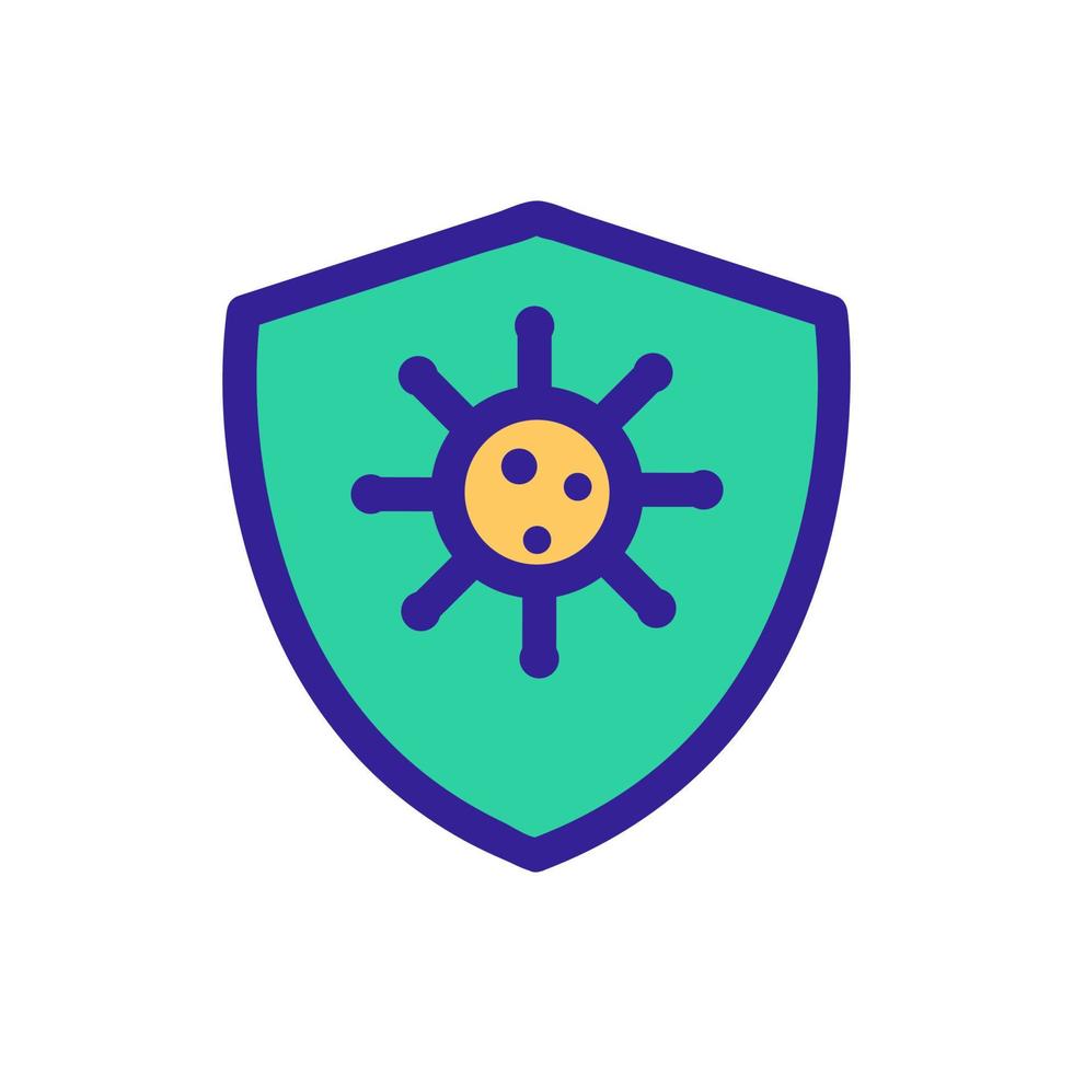 Protection from bacteria icon vector. Isolated contour symbol illustration vector
