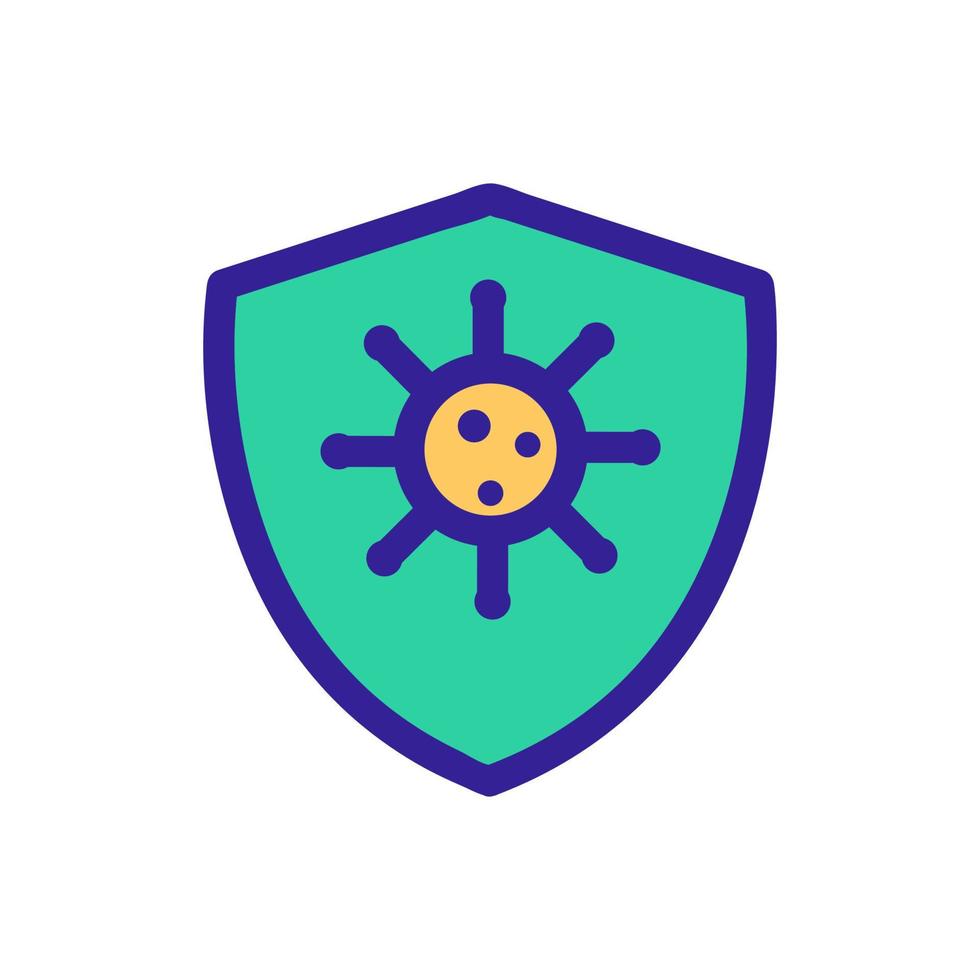 Protection from bacteria icon vector. Isolated contour symbol illustration vector