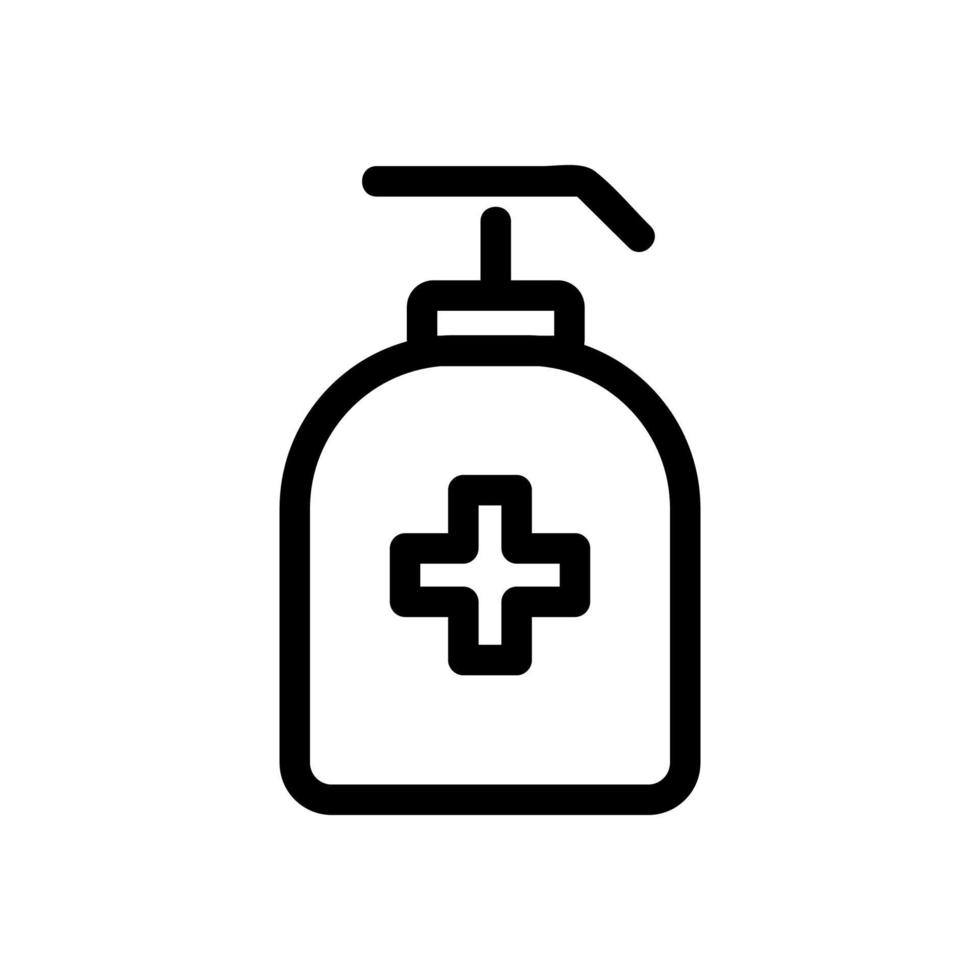 disinfect the icon vector. Isolated contour symbol illustration vector