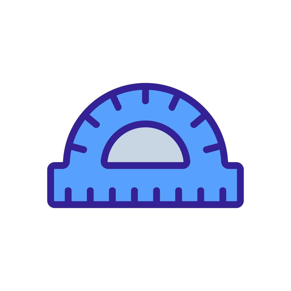 geometrical protractor icon vector outline illustration