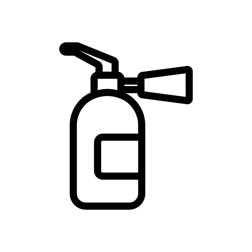 fire extinguisher icon vector. Isolated contour symbol illustration vector