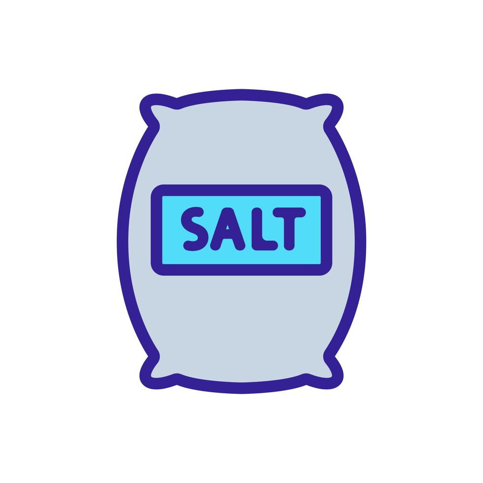 bag of salt icon vector outline illustration