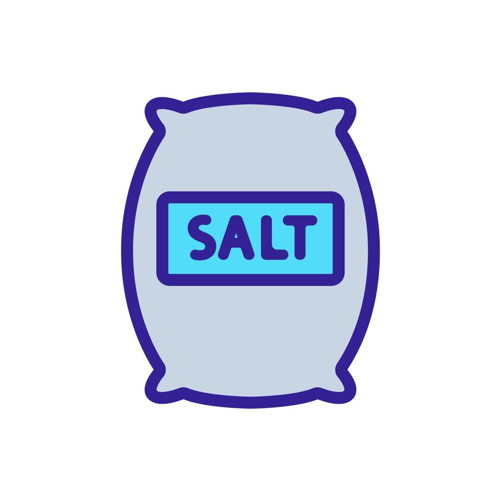 bag of salt icon vector outline illustration