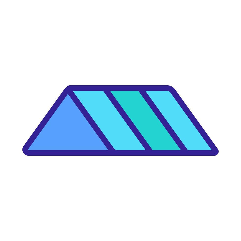 Roof icon vector. Isolated contour symbol illustration vector