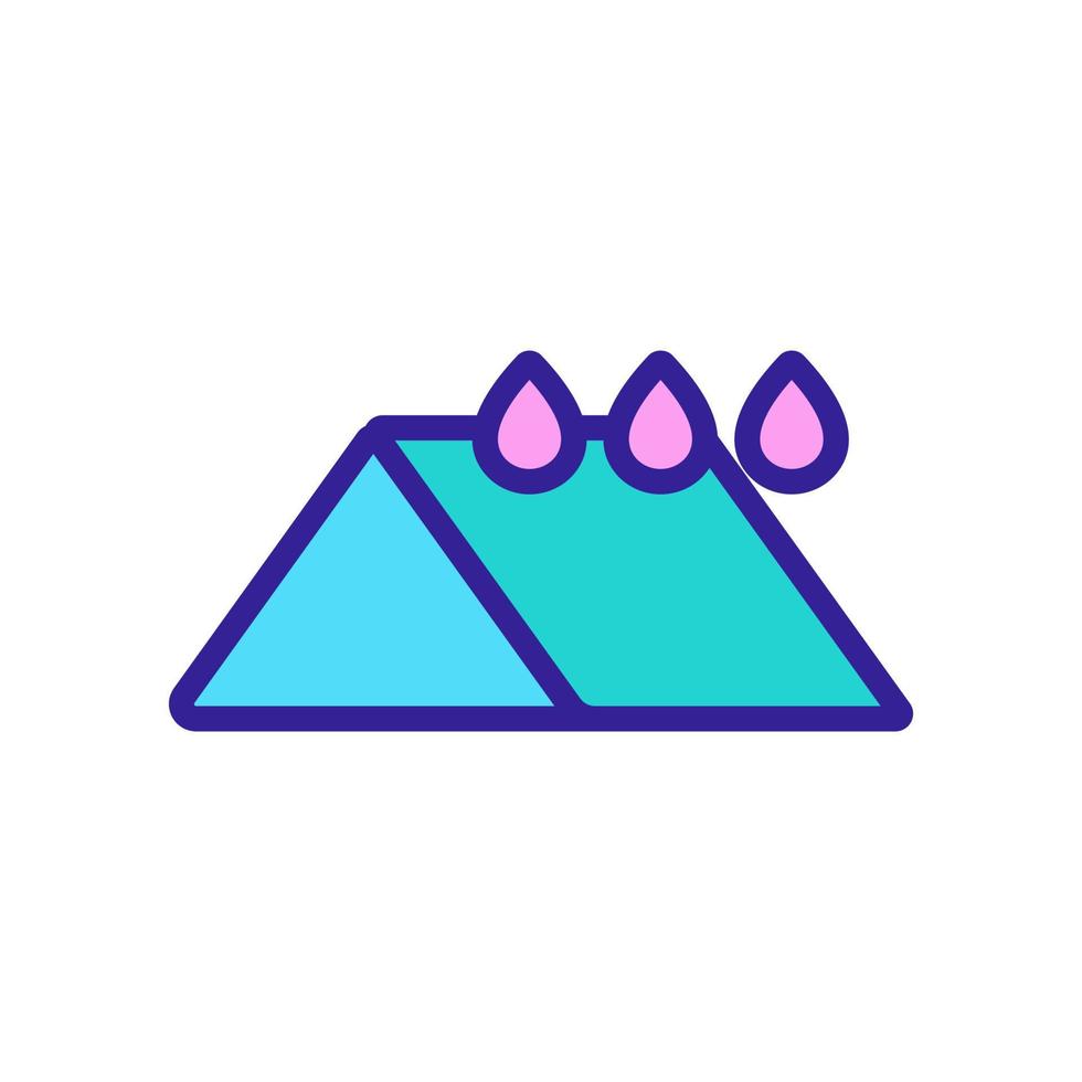 house Roof icon vector. Isolated contour symbol illustration vector
