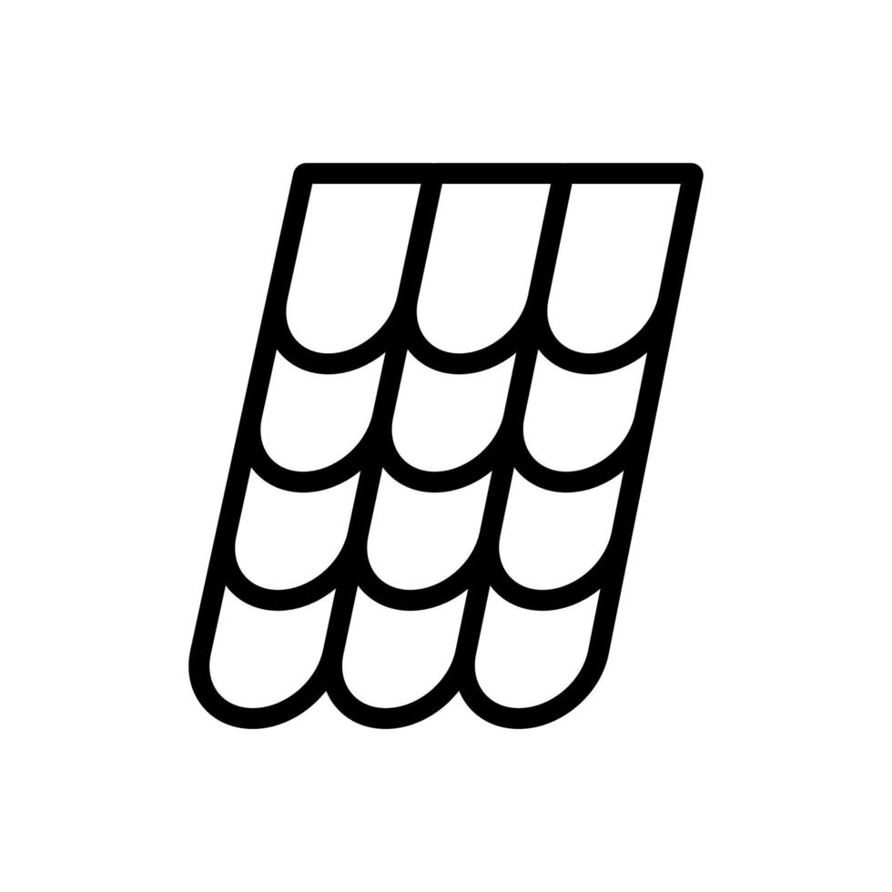 Roof icon vector. Isolated contour symbol illustration vector