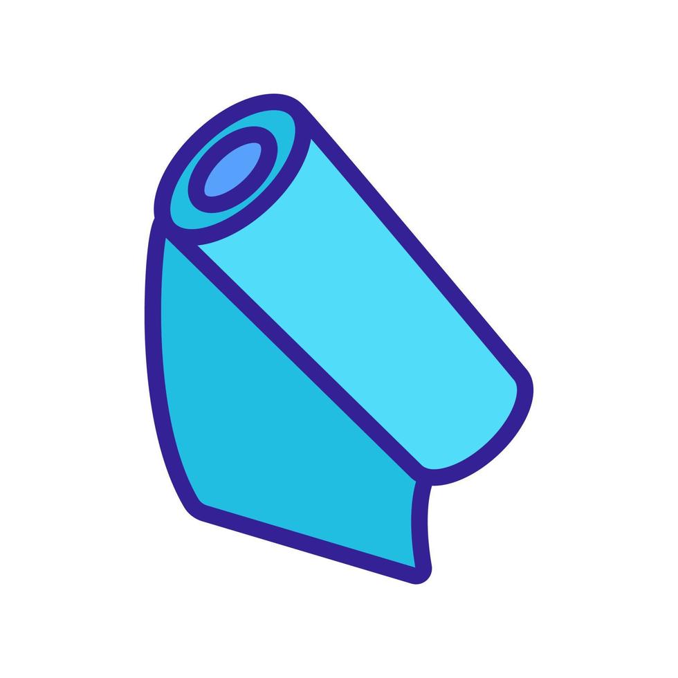 cardboard roll icon vector outline illustration