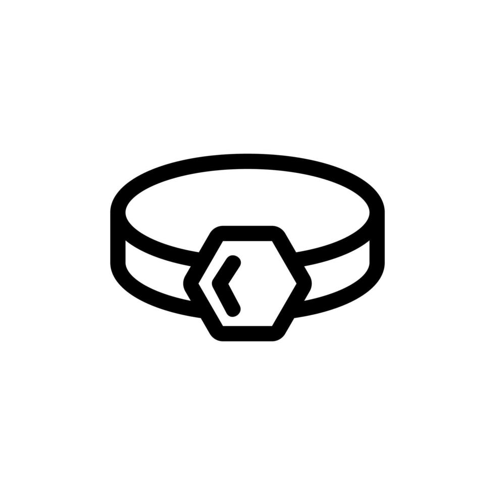 Ring icon vector. Isolated contour symbol illustration vector