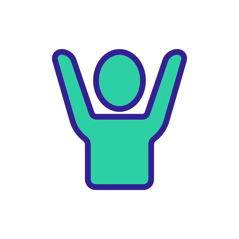 The criminal thief is a gangster icon vector. Isolated contour symbol illustration vector