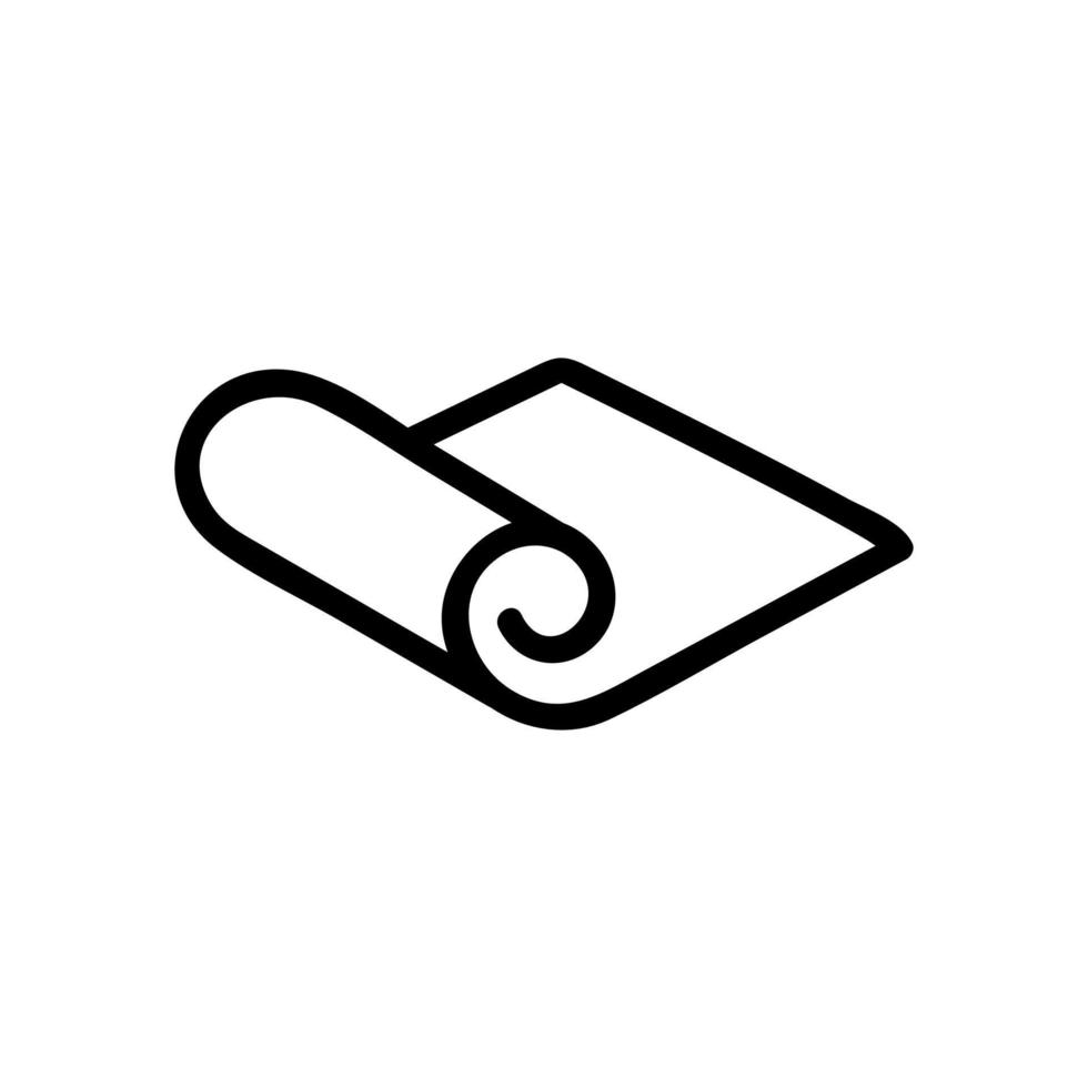 leather roll icon vector outline illustration