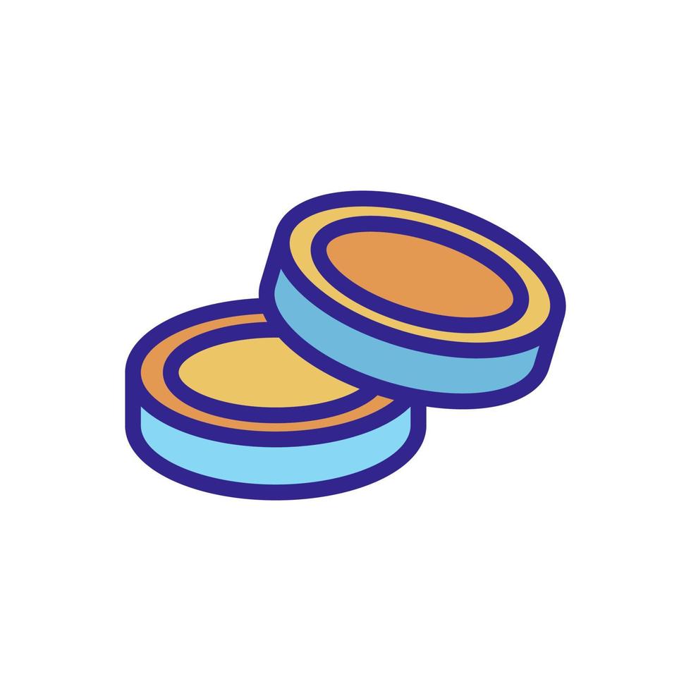 two checkers game icon vector outline illustration