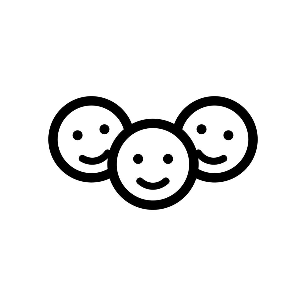 positive review icon vector. Isolated contour symbol illustration vector
