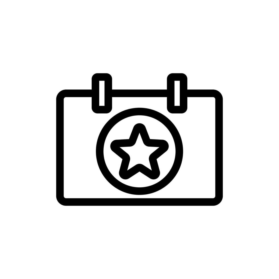 reminder icon vector. Isolated contour symbol illustration vector