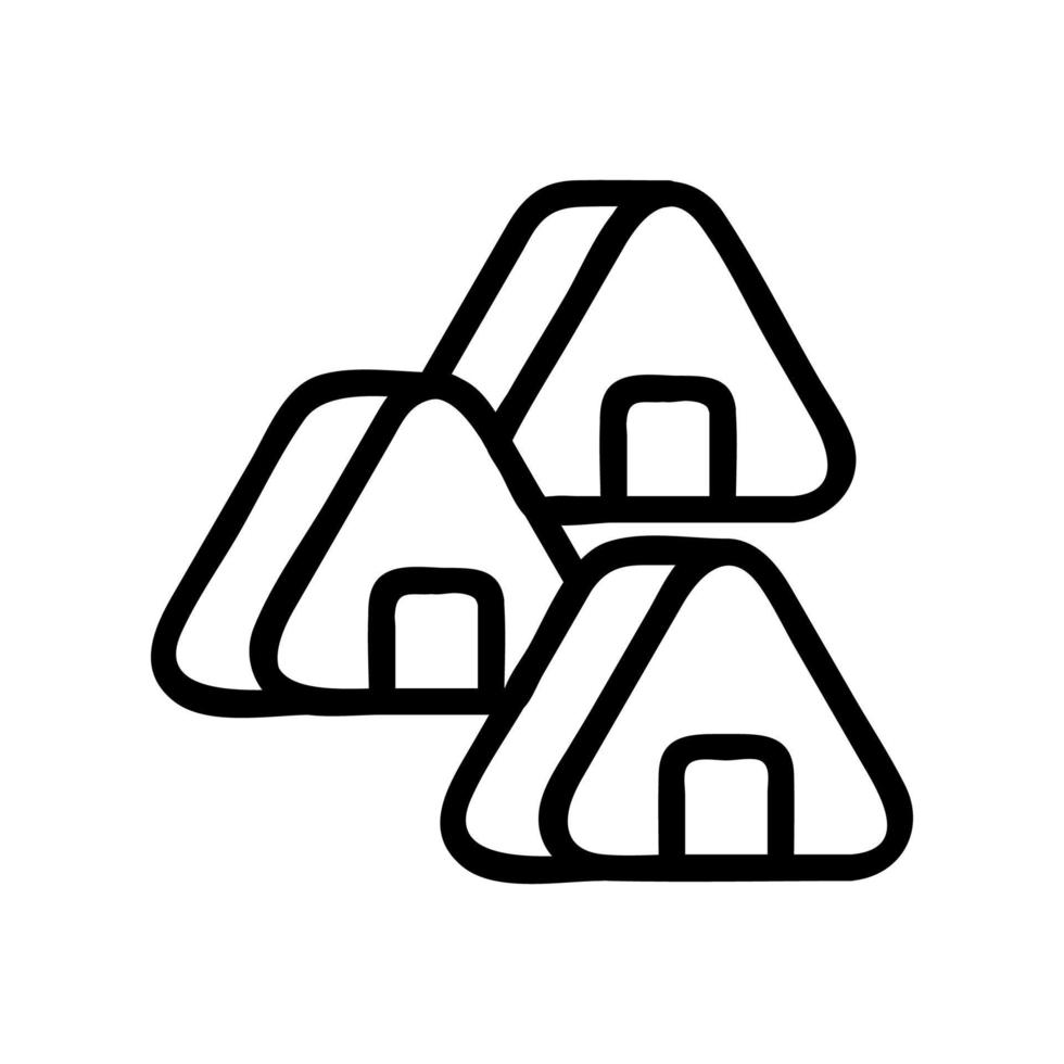 trellis pieces of rolls icon vector outline illustration