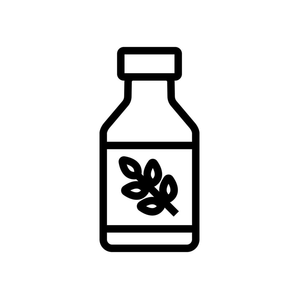 rice milk in bottle icon vector outline illustration