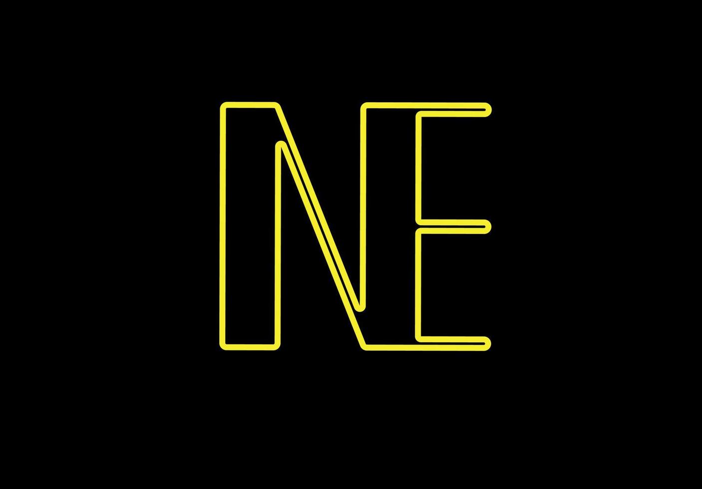 ne en n e monogram logo vector