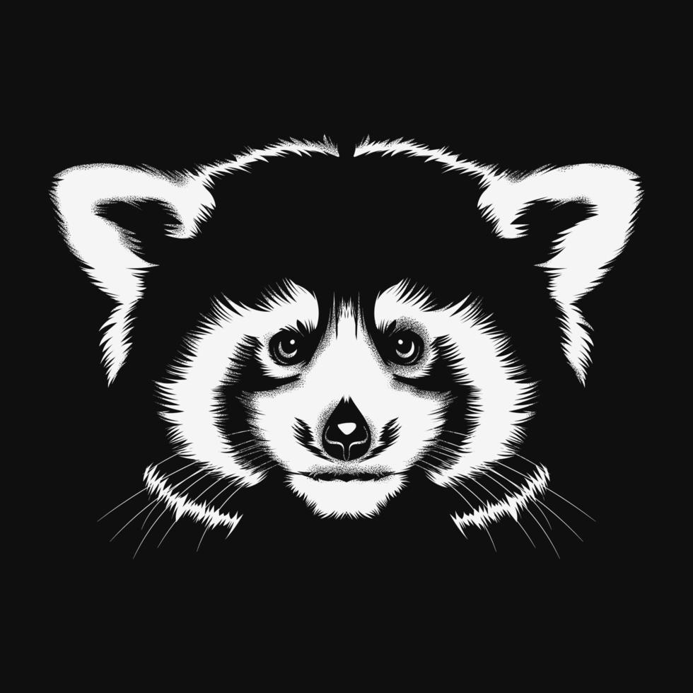 red panda sketch vector