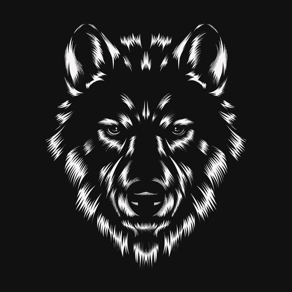 Ilustración de vector de lobo