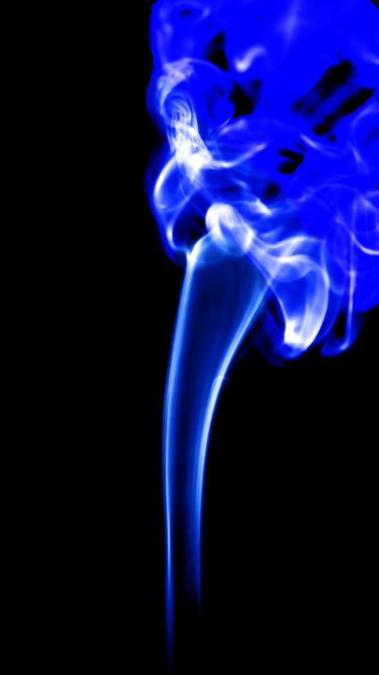 Smoke on black background photo