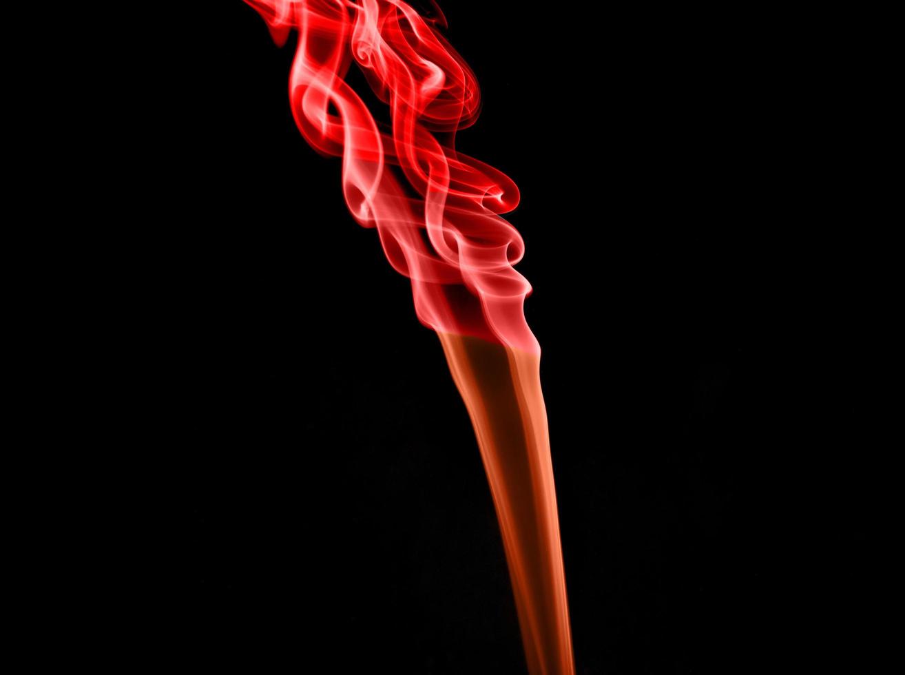 Smoke on black background photo