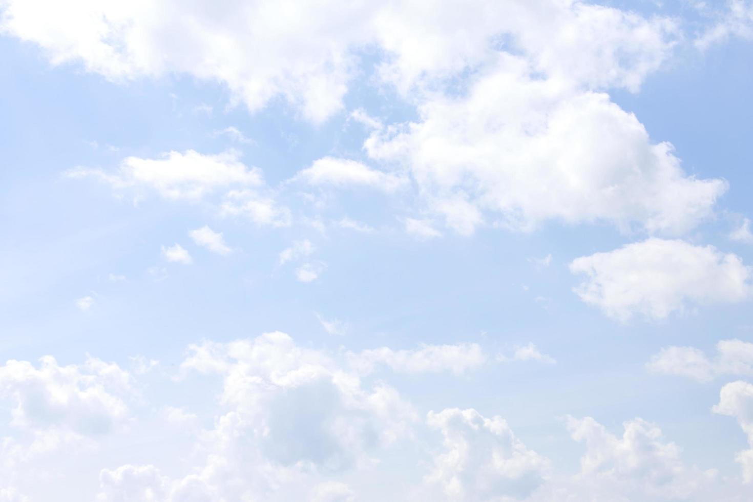 clouds in the blue sky photo
