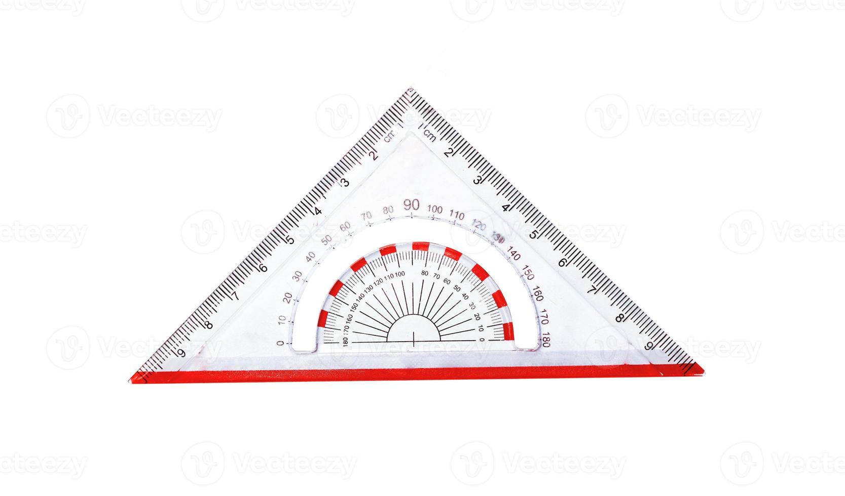 triangle ruler isolated photo