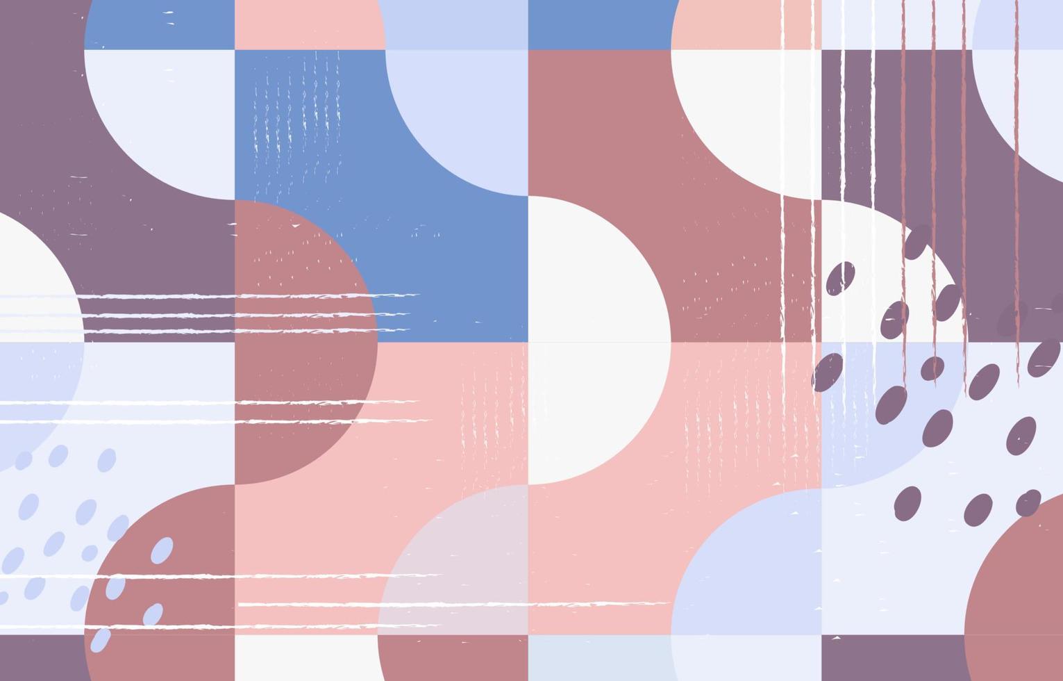 Modern Pastel Shapes Composition Background vector