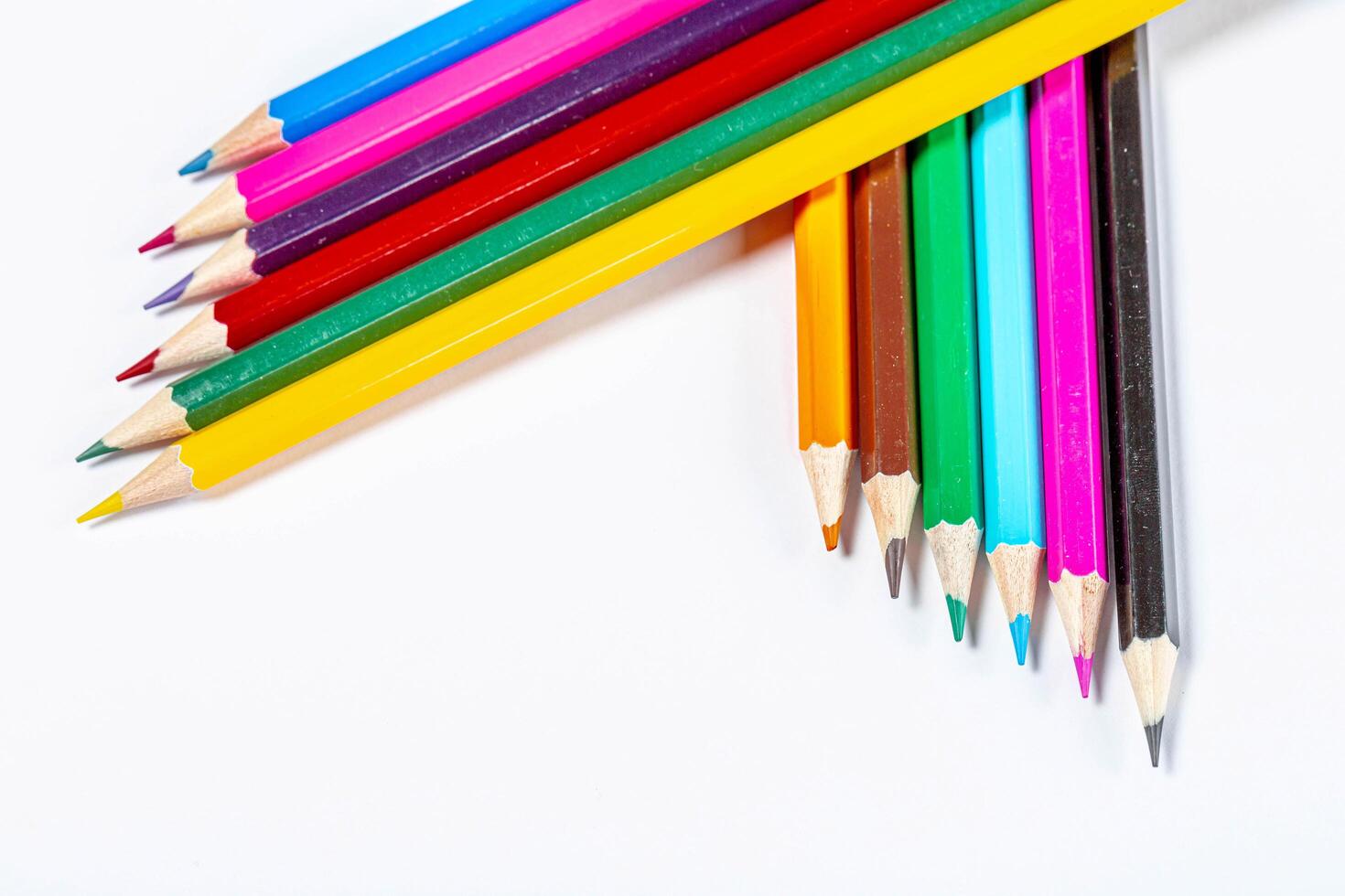 Colored pencils background 9744509 Stock Photo at Vecteezy