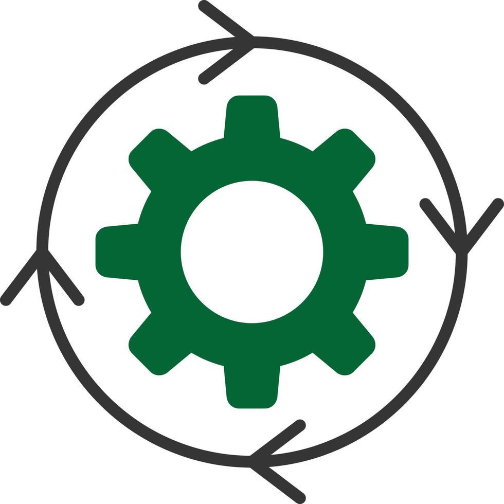 Iteration Glyph Two Color vector