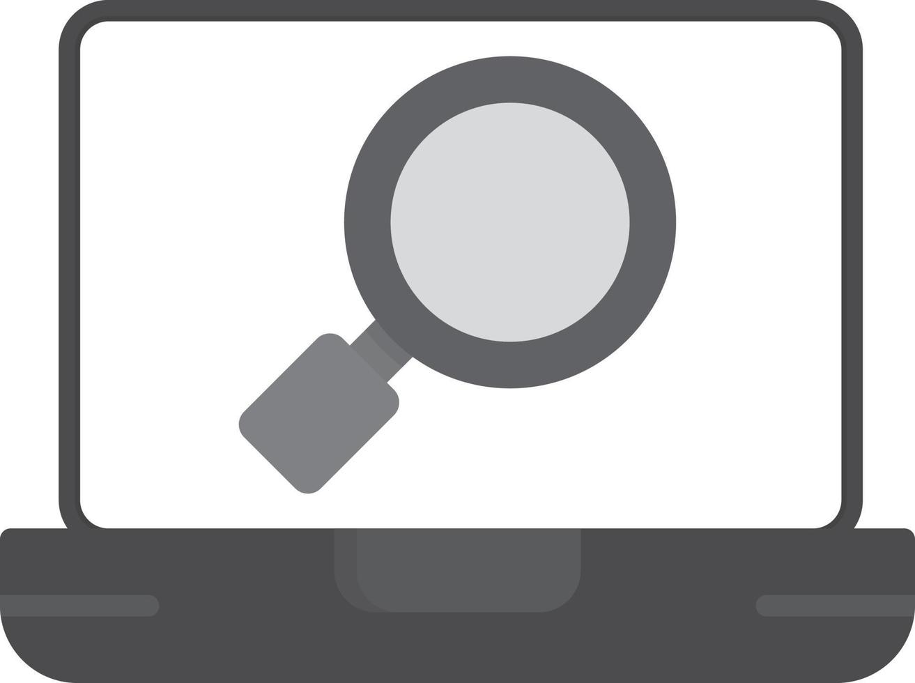 Search Flat Greyscale vector