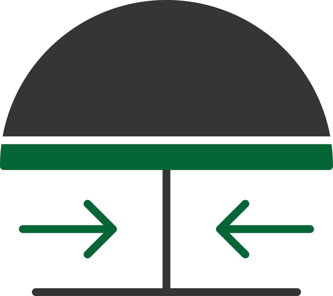 Emergency Button Glyph Two Color vector