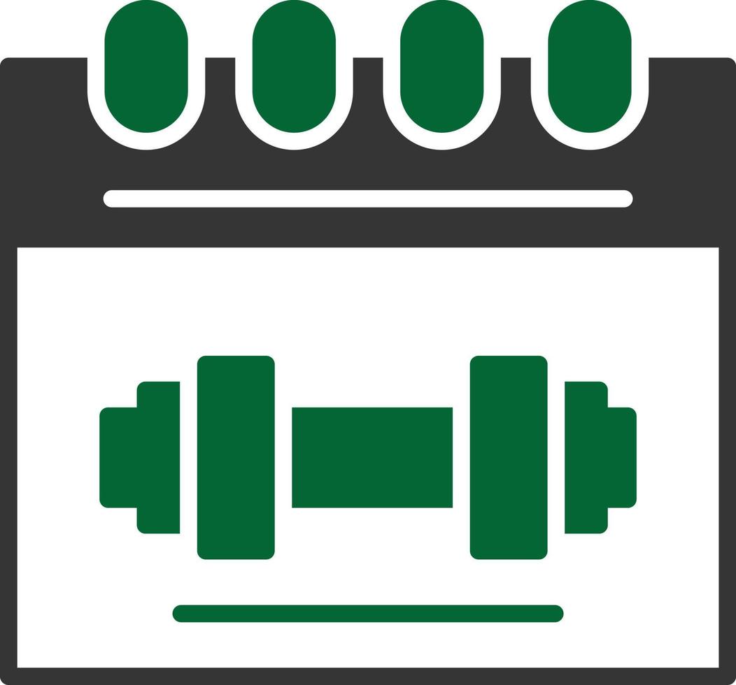 Calendar Glyph Two Color vector