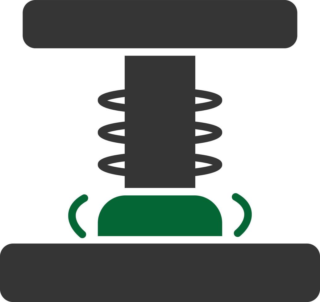 Press Glyph Two Color vector