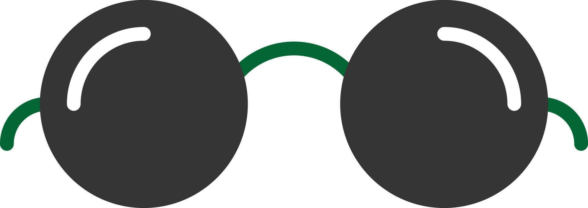 Glasses Glyph Two Color vector